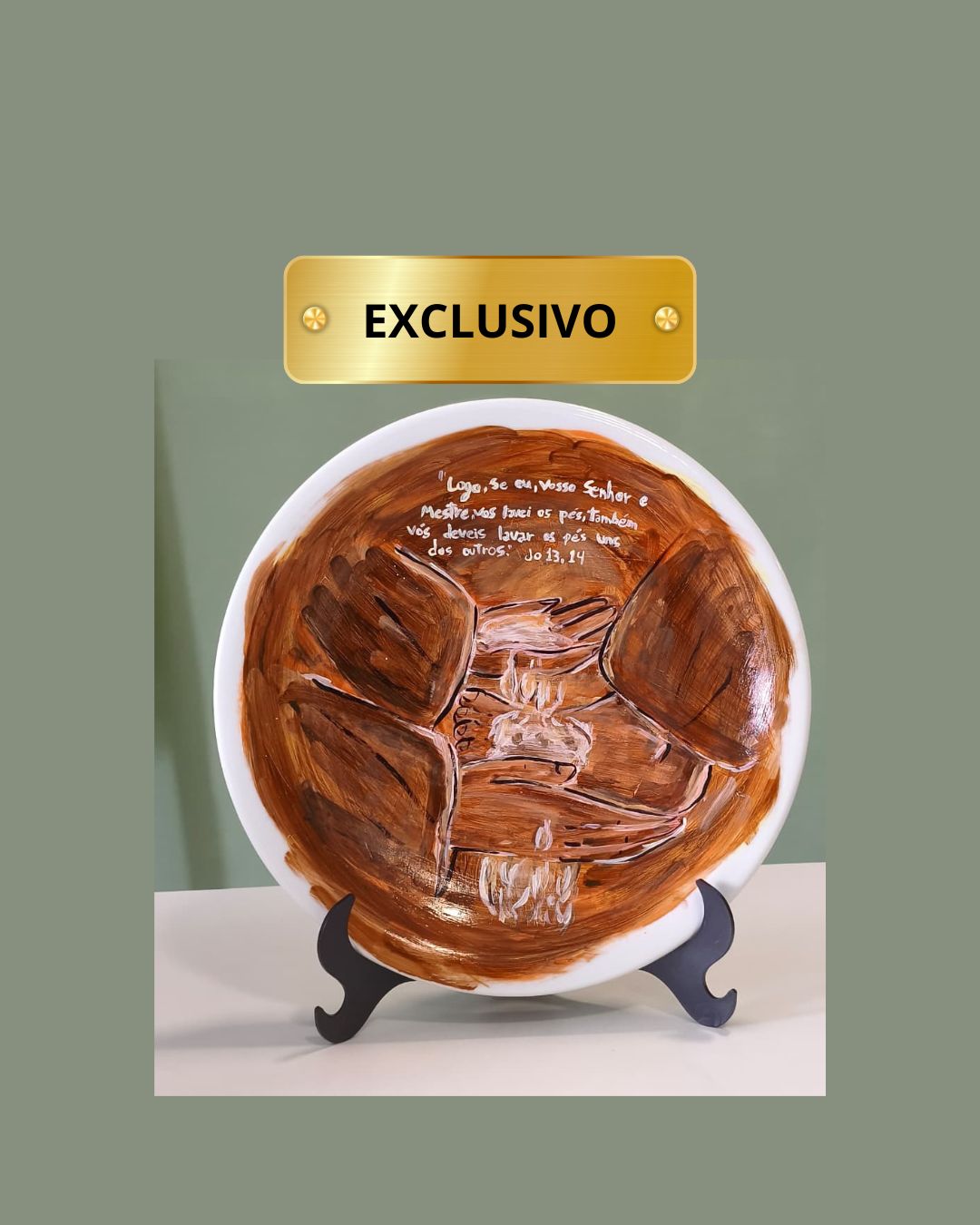Prato Lava Pés – Coleção Páscoa 2026